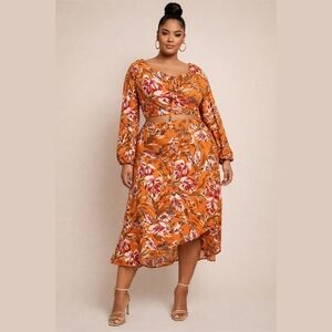Rebdolls Floral 2 Piece Skirt Set